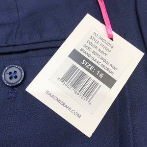 Boys Navy Suit Pants